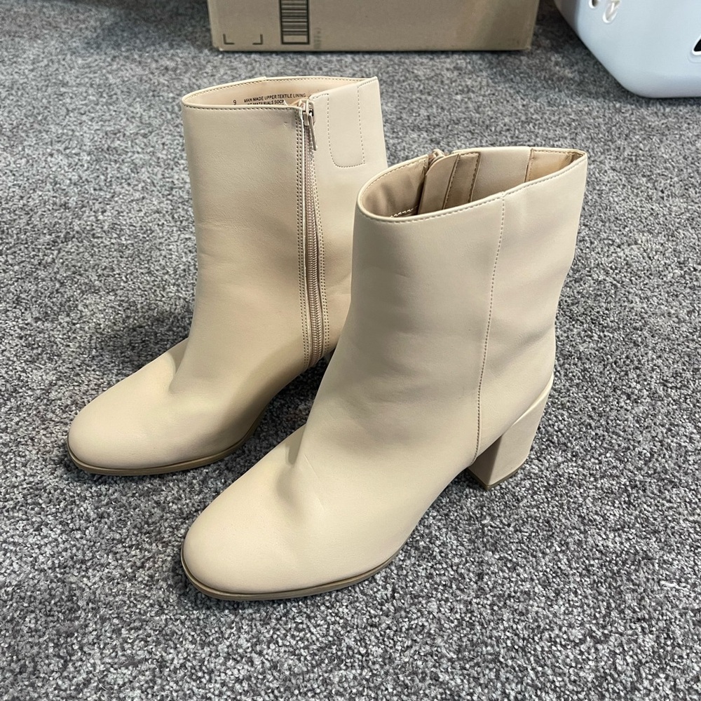 A New Day Cream Ankle Booties